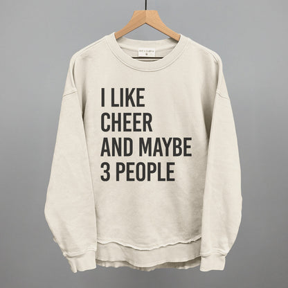 I Like Cheer And Maybe 3 People Funny Oversized Terry Poncho in Tapioca – Ivy + Cloth