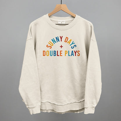 Sunny Days and Double Plays Baseball graphic top in Tapioca