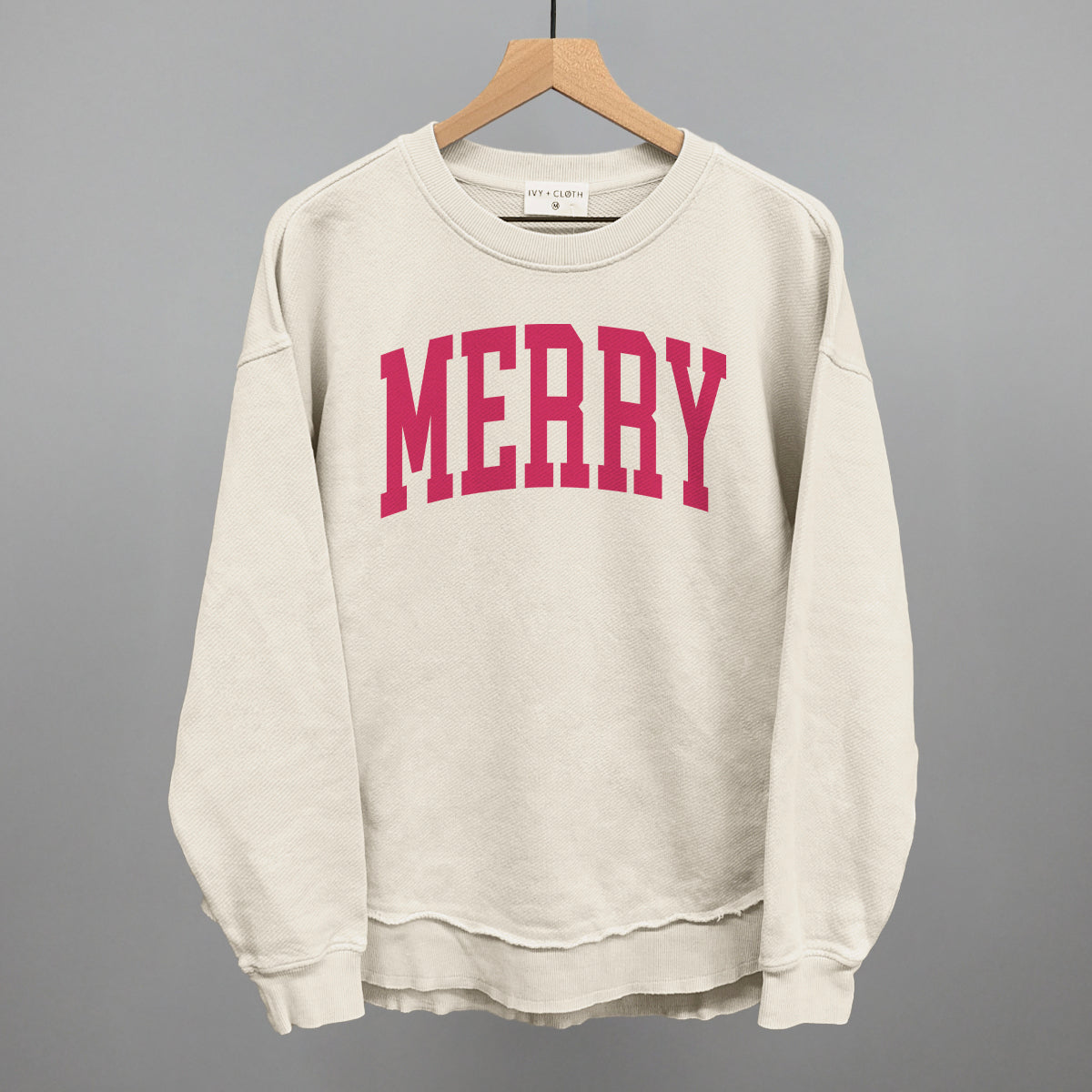 Merry Arch Funny Oversized Terry Poncho in Tapioca – Ivy + Cloth