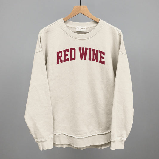Red Wine Lover graphic top in Tapioca