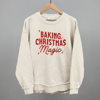 Baking Christmas Magic Funny Oversized Terry Poncho in Tapioca – Ivy + Cloth