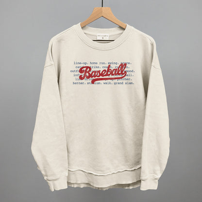 Baseball Terms Funny Oversized Terry Poncho in Tapioca – Ivy + Cloth