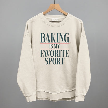 Baking Is My Favorite Sport graphic top in Tapioca