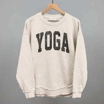 Yoga Arch Funny Oversized Terry Poncho in Tapioca – Ivy + Cloth