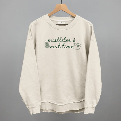 Mistletoe & Mat Time Funny Oversized Terry Poncho in Tapioca – Ivy + Cloth