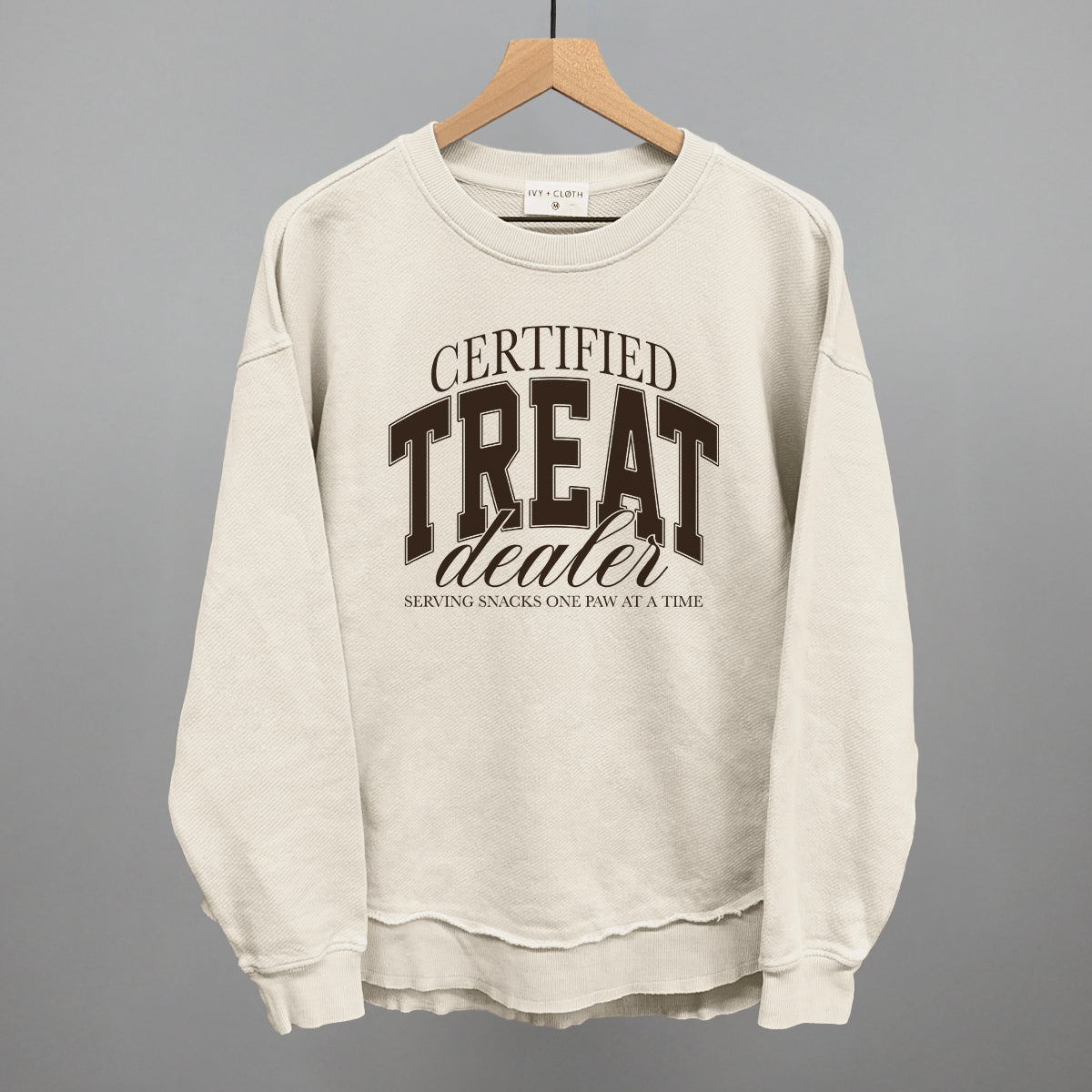 Certified Treat Dealer graphic top in Tapioca
