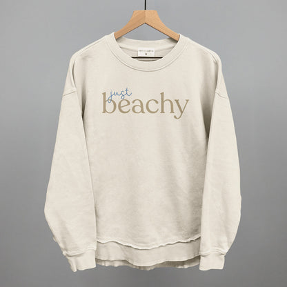 Just Beachy Beach graphic top in Tapioca