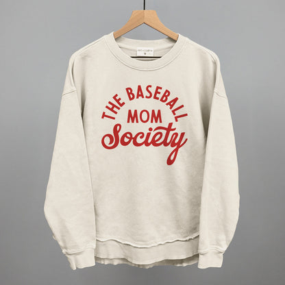 The Baseball Mom Society Funny Oversized Terry Poncho in Tapioca – Ivy + Cloth
