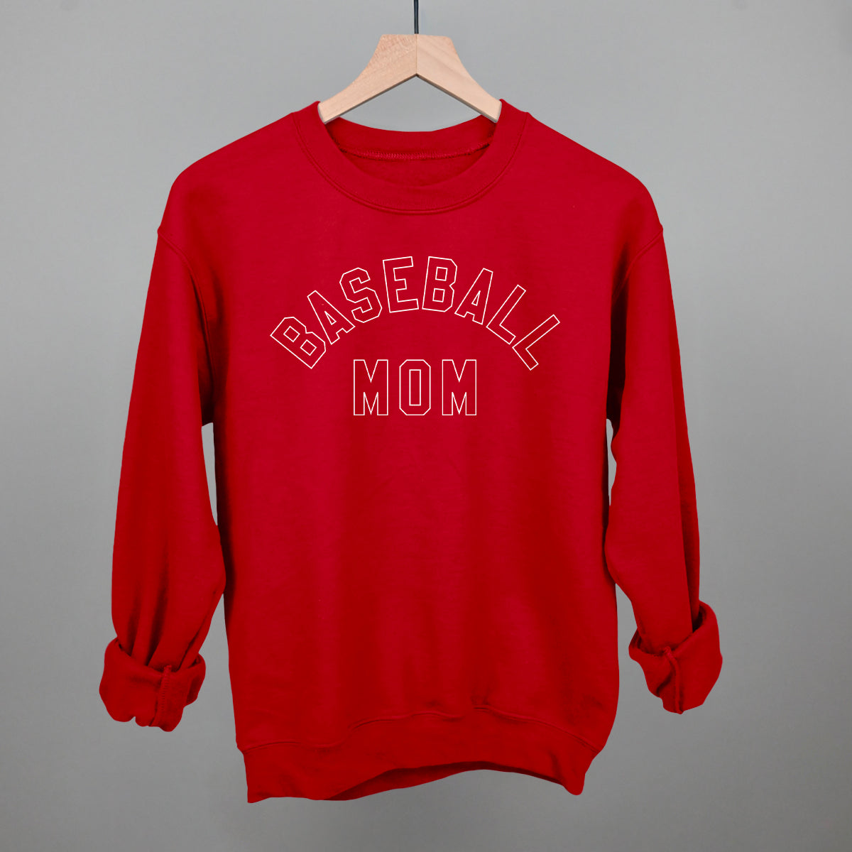 Baseball Mom (Collegiate) Funny Shirt & Sweatshirt in White – Ivy + Cloth