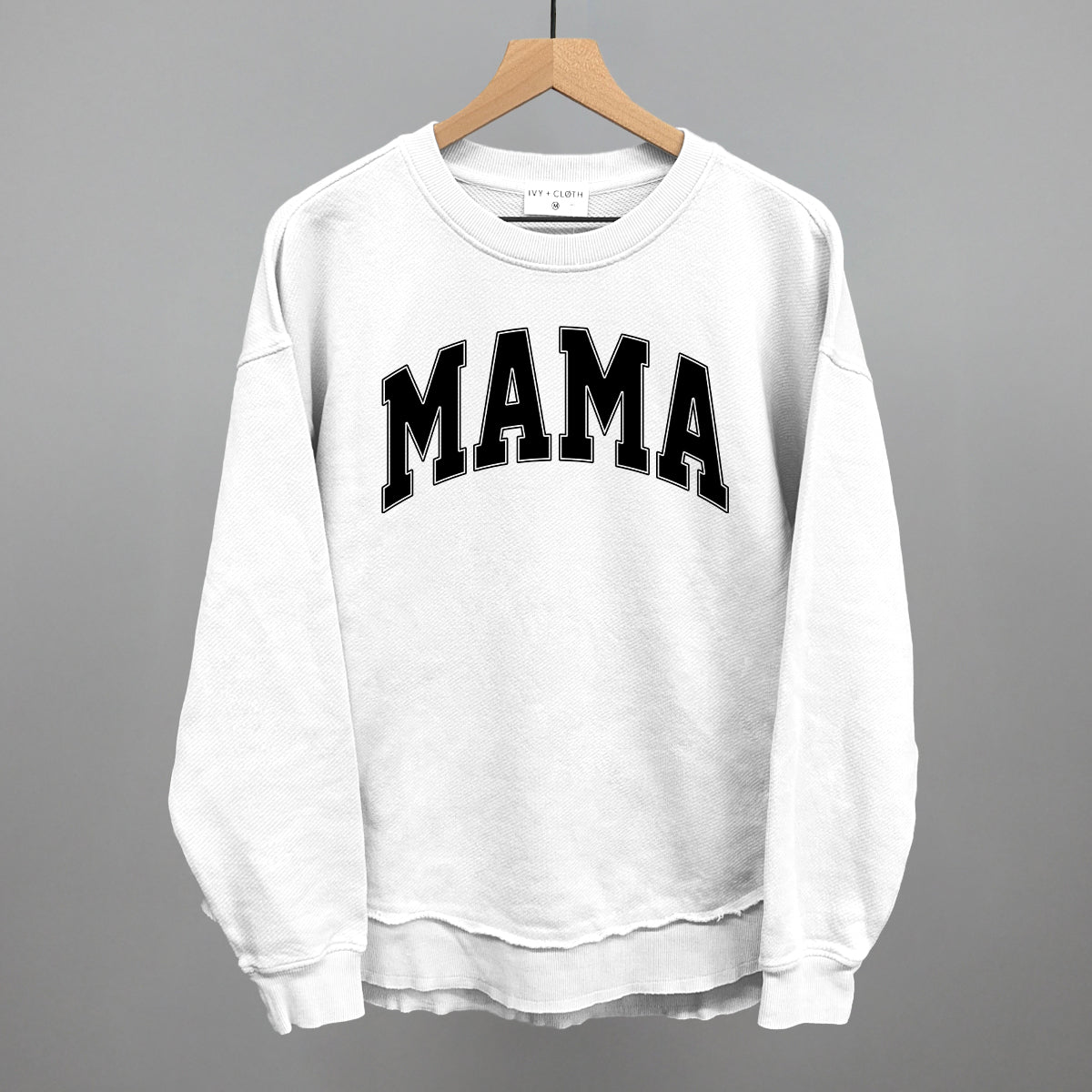 Mama graphic top in White