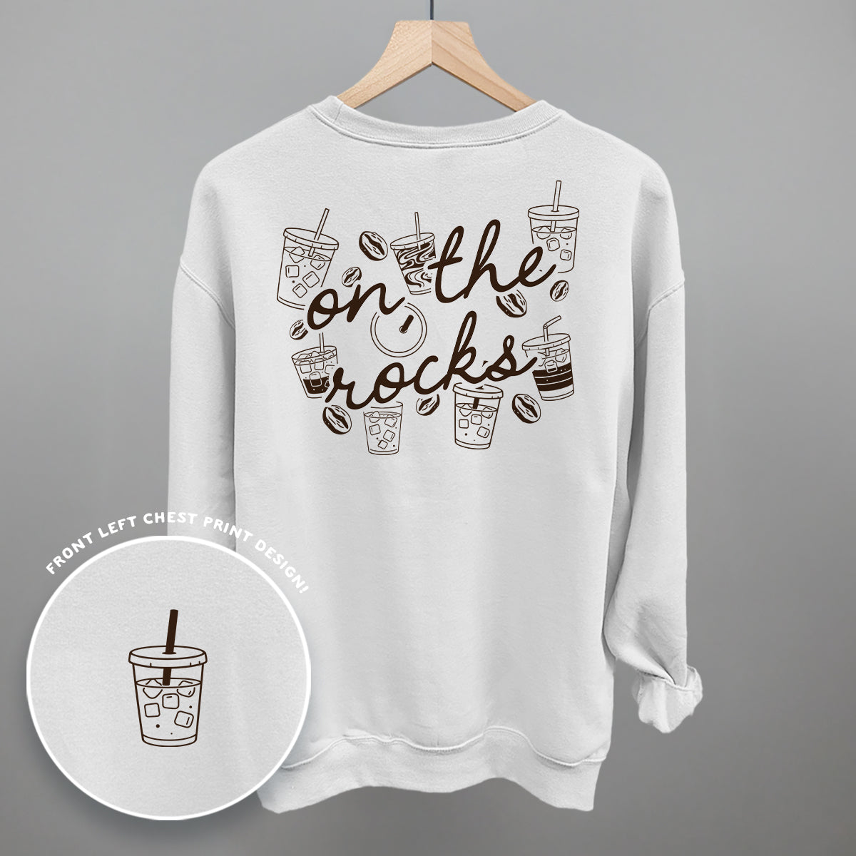The Rocks Iced Coffee Lover graphic top in White