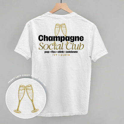 Champagne Social Club (Back Print) Funny Sweatshirt in White – Ivy + Cloth