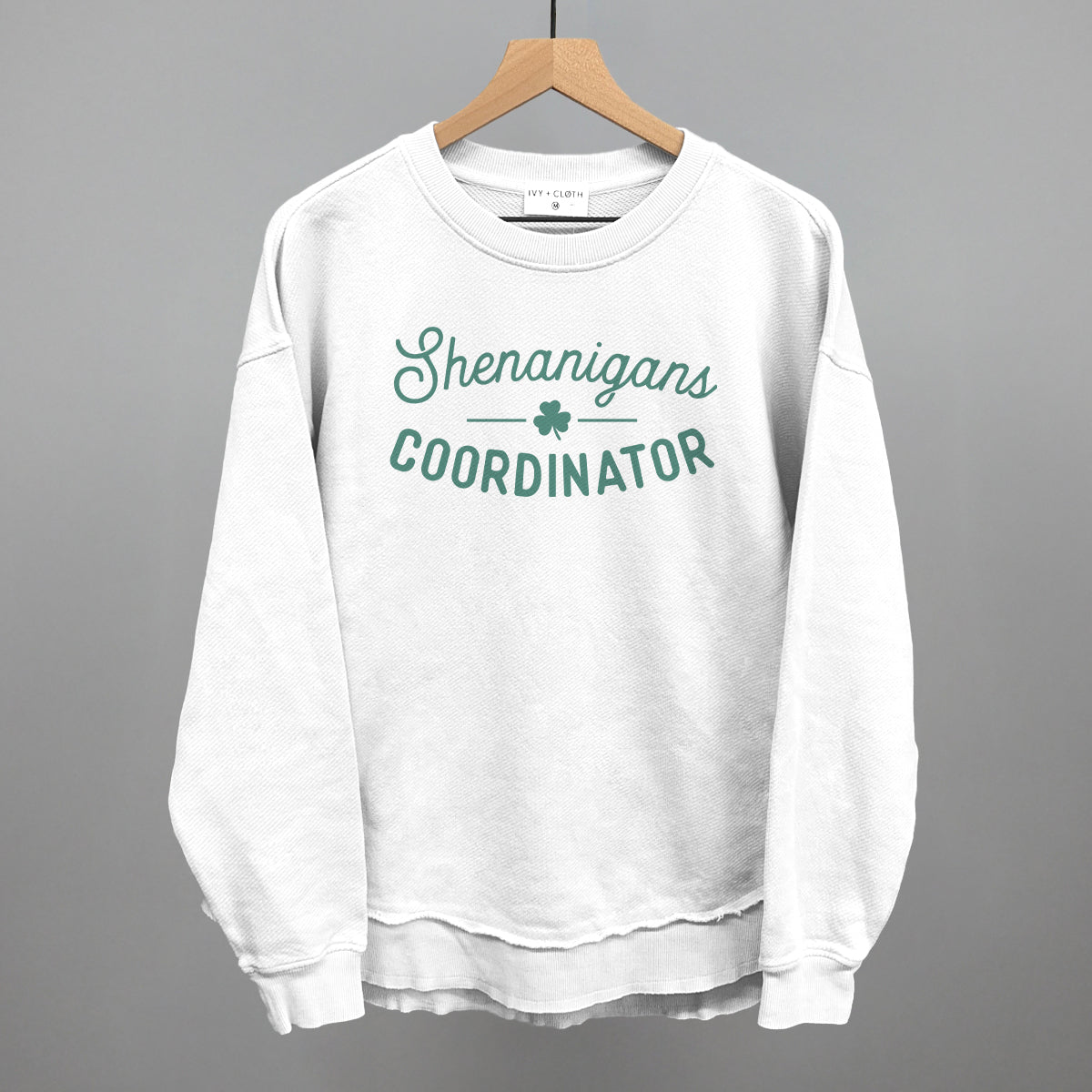 Shenanigans Coordinator Funny Oversized Terry Poncho in White – Ivy + Cloth