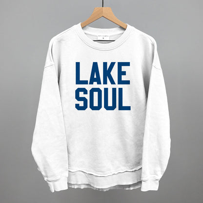 Lake Soul Funny Oversized Terry Poncho in White – Ivy + Cloth