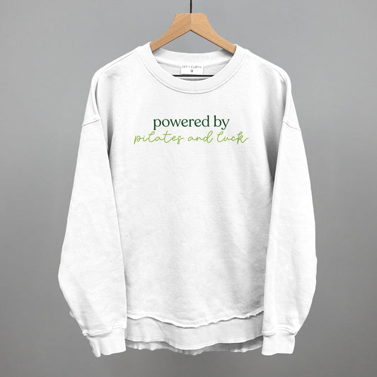 Powered By Pilates And Luck Funny Oversized Terry Poncho in White – Ivy + Cloth