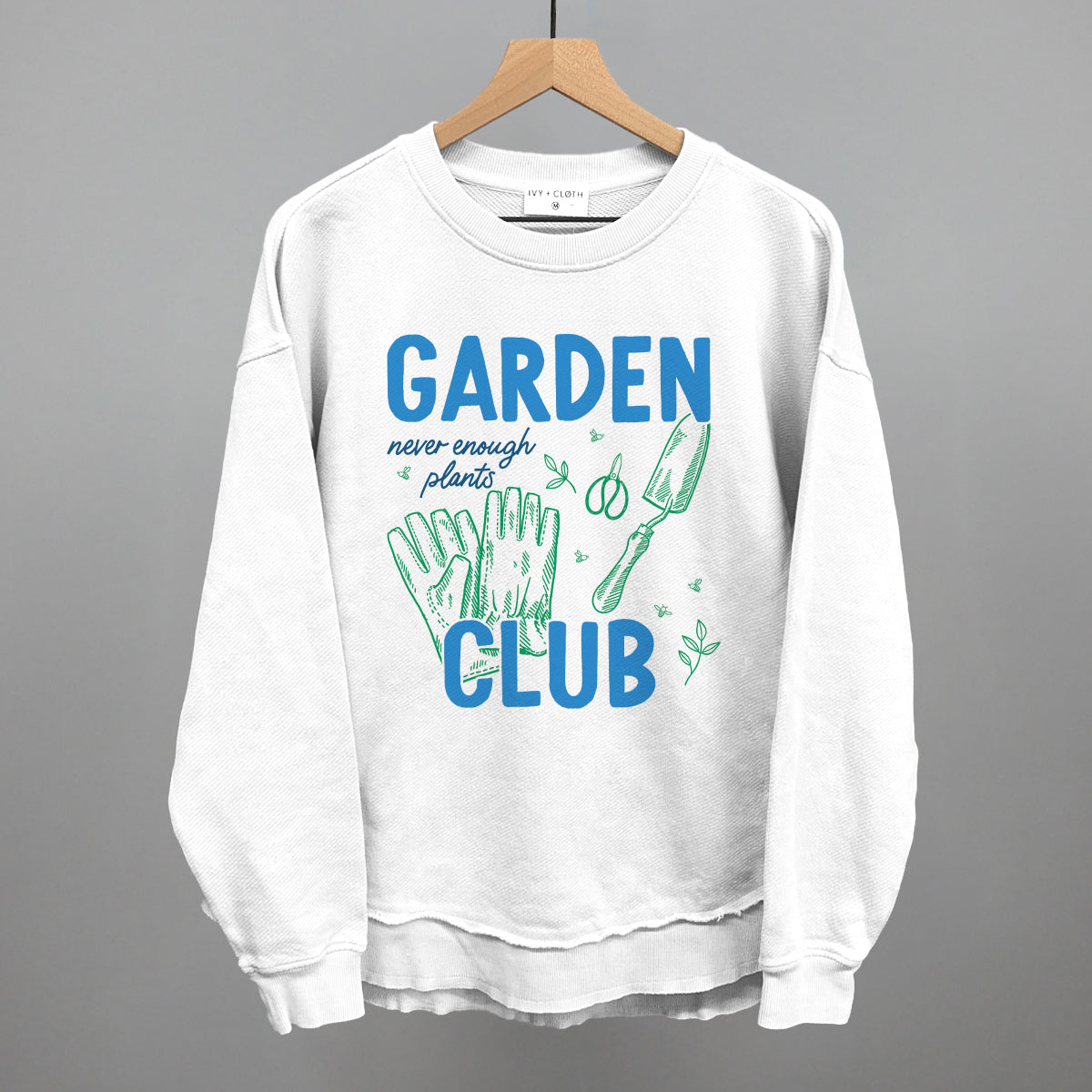 Garden Club Gardening graphic top in White