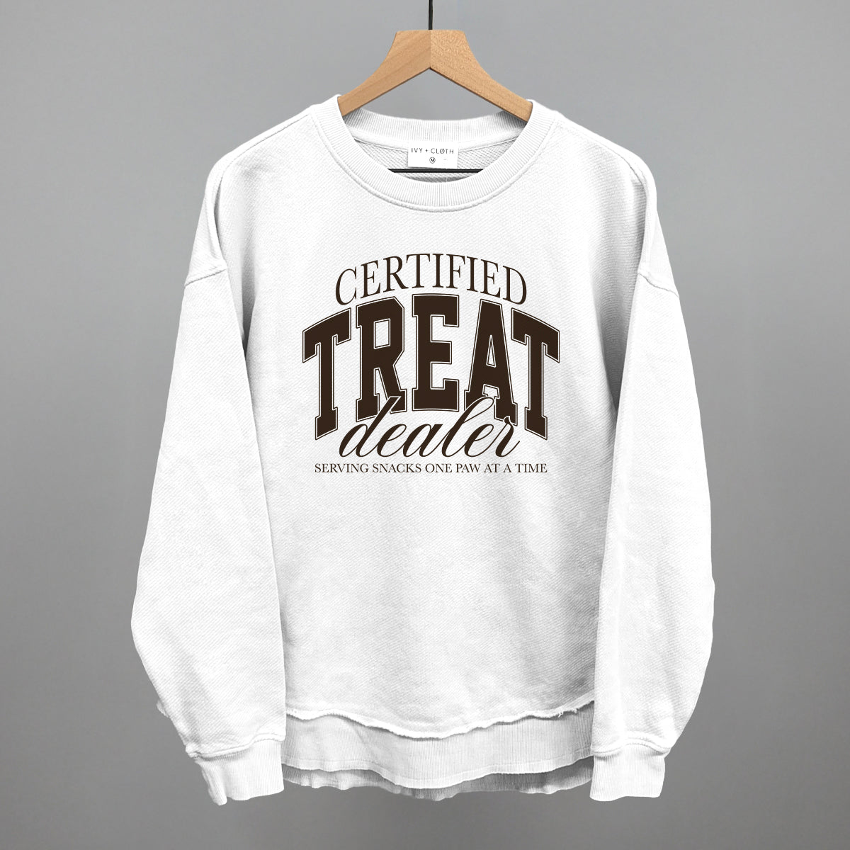 Certified Treat Dealer graphic top in White