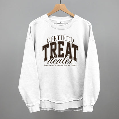 Certified Treat Dealer graphic top in White