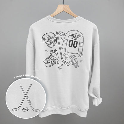 Hockey Mom Doodle (Back Print) Funny Comfort Colors T-Shirt in White – Ivy + Cloth