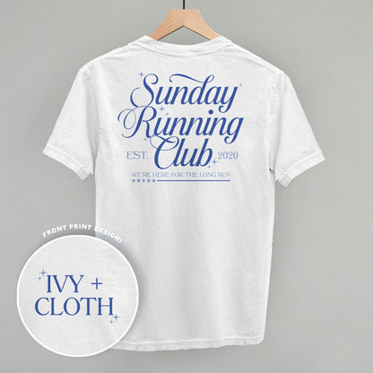 Sunday Running Club graphic top in White