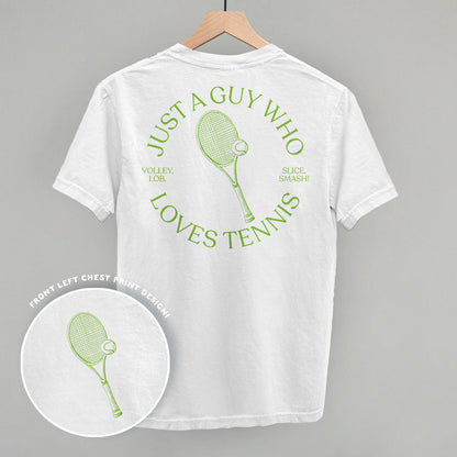 Just A Guy Who Loves Tennis (Back Print) Funny Sweatshirt in White – Ivy + Cloth