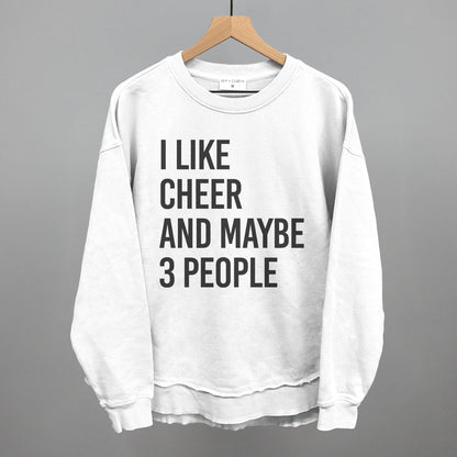 I Like Cheer And Maybe 3 People Funny Oversized Terry Poncho in White – Ivy + Cloth