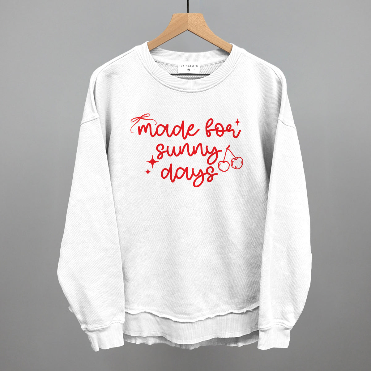 Made For Sunny Days Summer graphic top in White