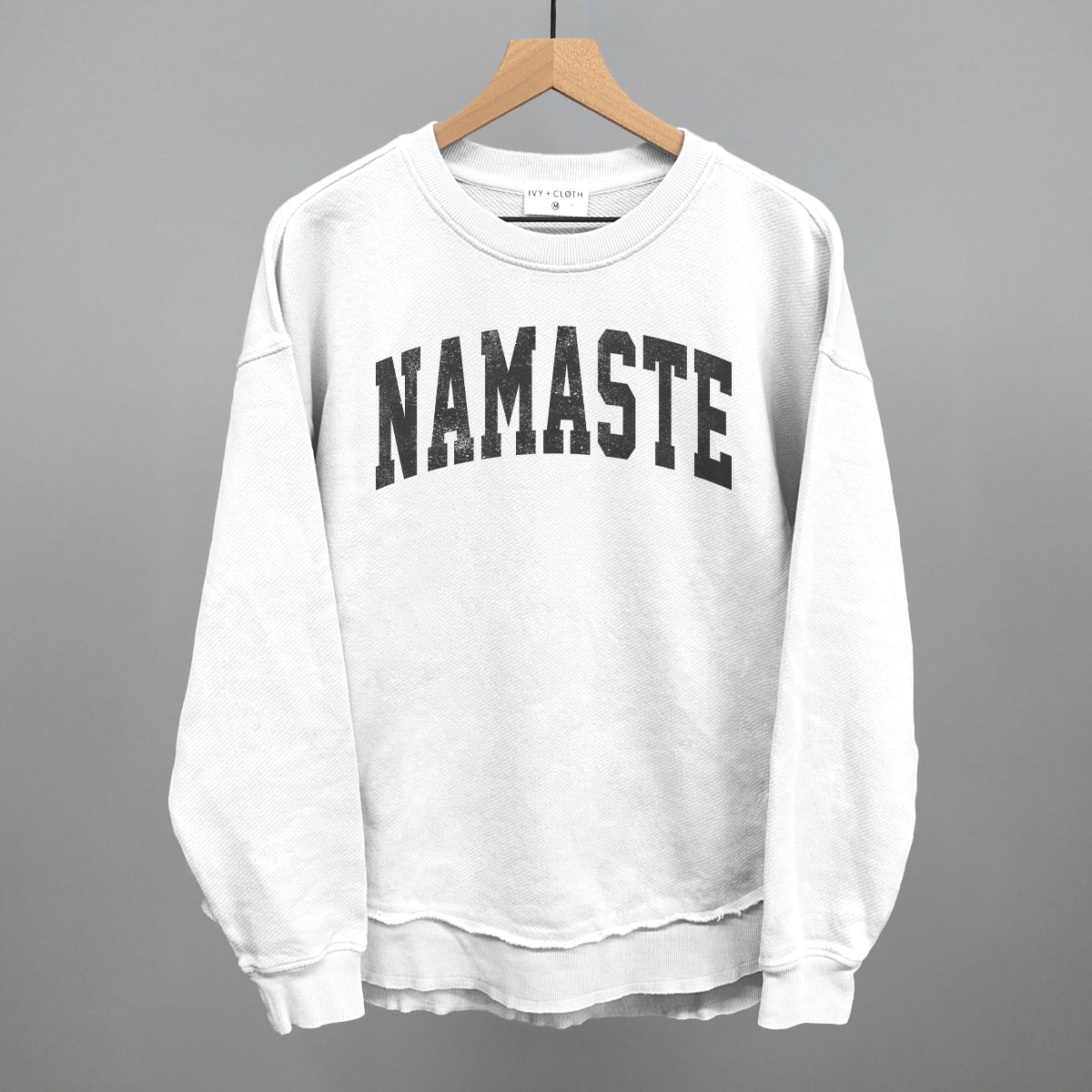 Namaste Yoga graphic top in White
