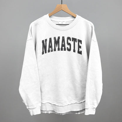 Namaste Yoga graphic top in White
