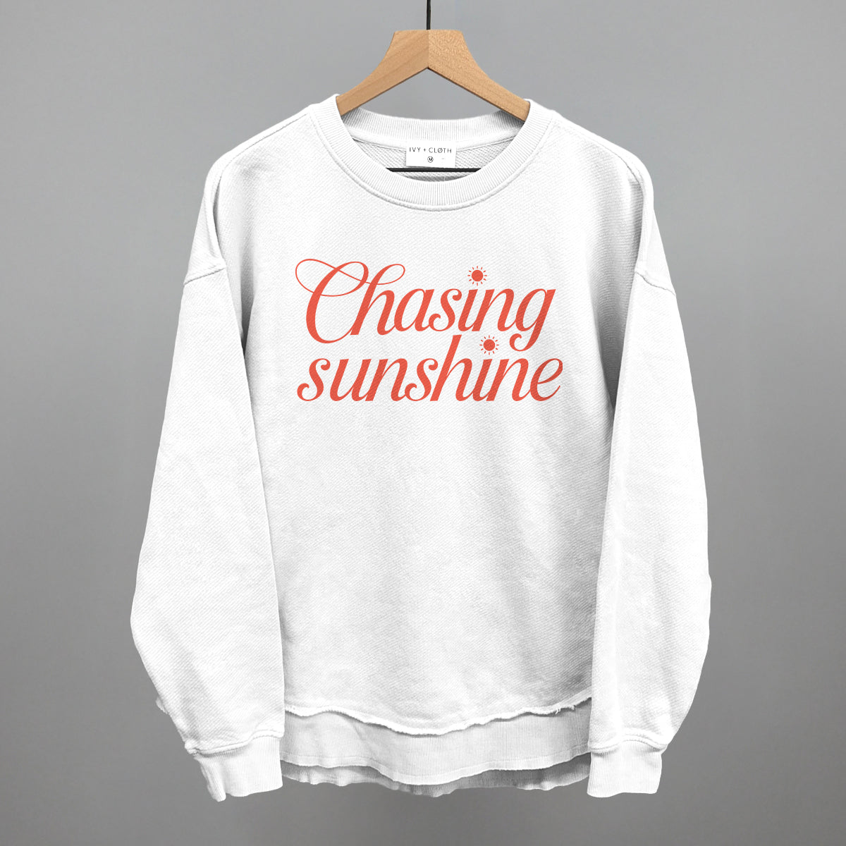 Chasing Sunshine Funny Oversized Terry Poncho in White – Ivy + Cloth