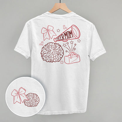 Cheer Mom Doodle (Back Print) Funny Shirt & Sweatshirt in White – Ivy + Cloth