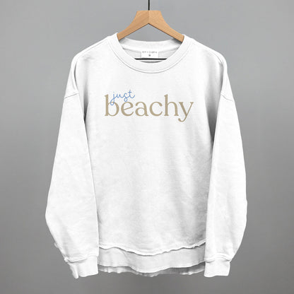 Just Beachy Beach graphic top in White
