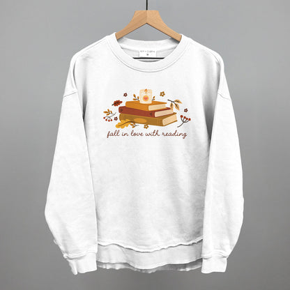 Fall In Love With Reading Funny Oversized Terry Poncho in White – Ivy + Cloth