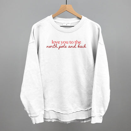 Love You To The North Pole And Back Funny Oversized Terry Poncho in White – Ivy + Cloth
