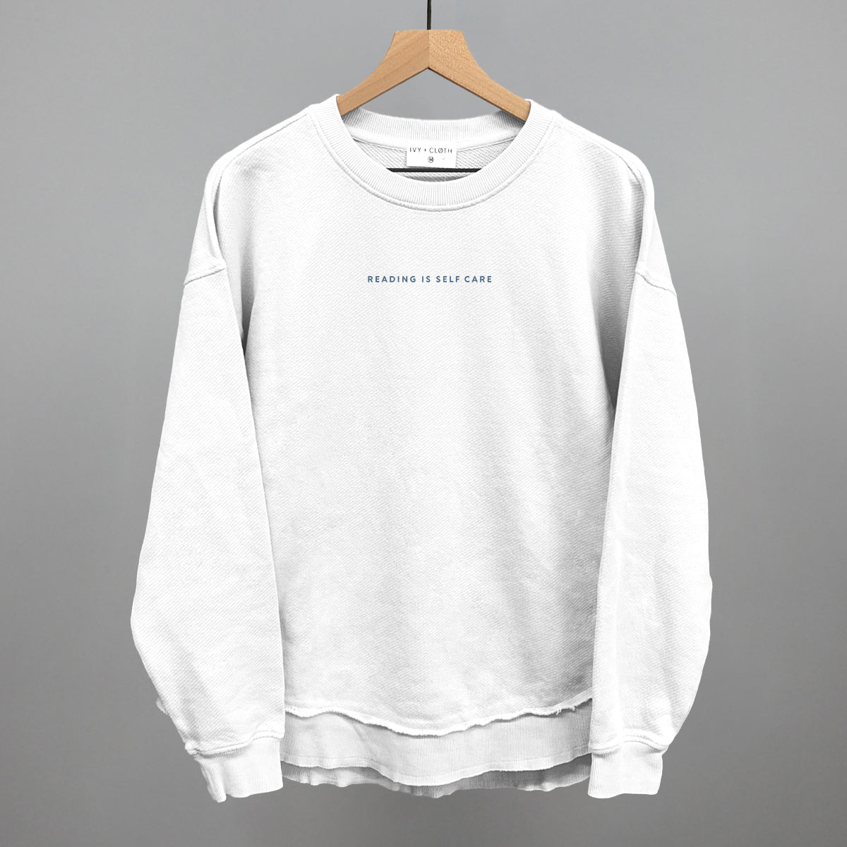 Reading Is Self Care Book Lover graphic top in White