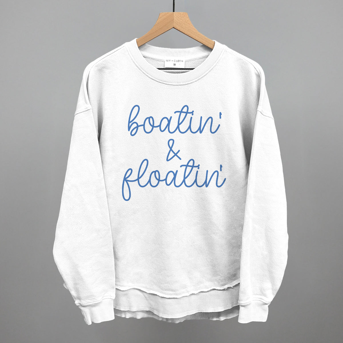 Boatin' & Floatin' Funny Oversized Terry Poncho in White – Ivy + Cloth