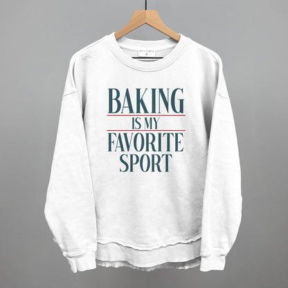 Baking Is My Favorite Sport graphic top in White
