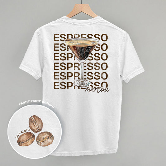 Espresso Martini (Back Print) Funny Comfort Colors T-Shirt in White – Ivy + Cloth