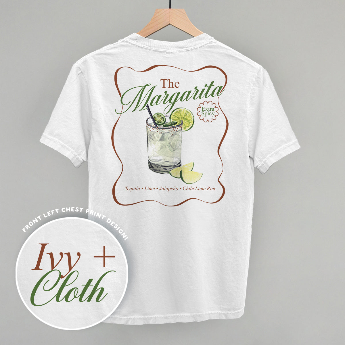 The Margarita (Extra Spicy) (Back Print) Funny Shirt & Sweatshirt in White – Ivy + Cloth