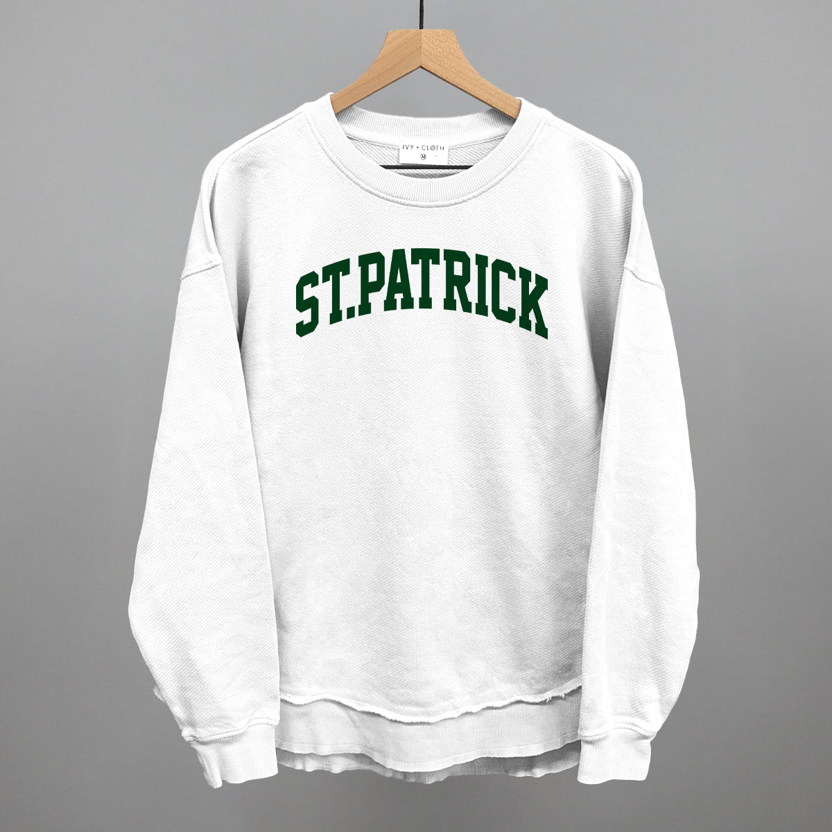 St.Patrick Arch Funny Oversized Terry Poncho in White – Ivy + Cloth