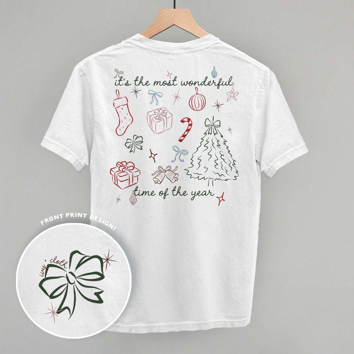 Wonderful Time Doodles (Back Print) Funny Shirt & Sweatshirt in White – Ivy + Cloth
