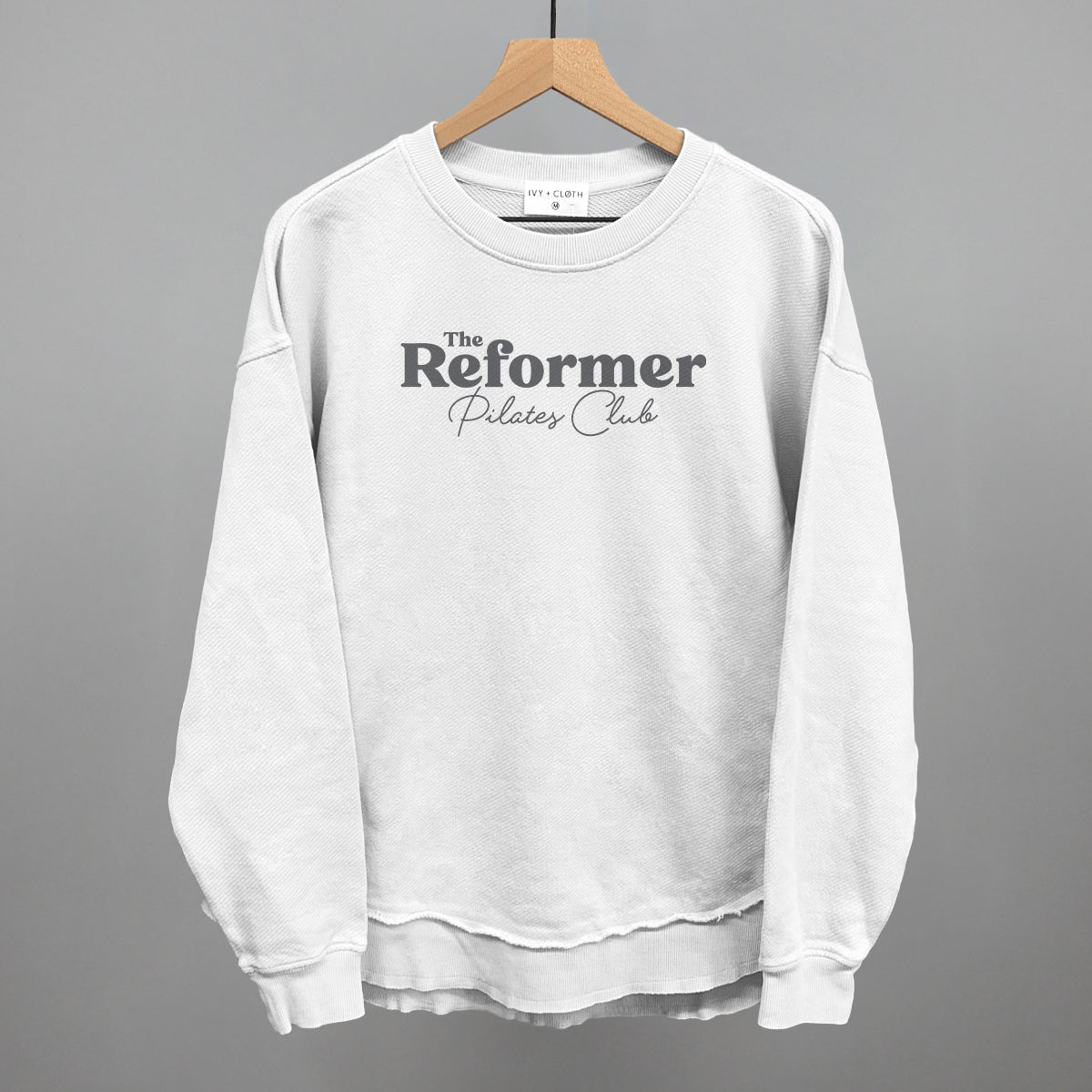 The Reformer Pilates Club Funny Oversized Terry Poncho in White – Ivy + Cloth