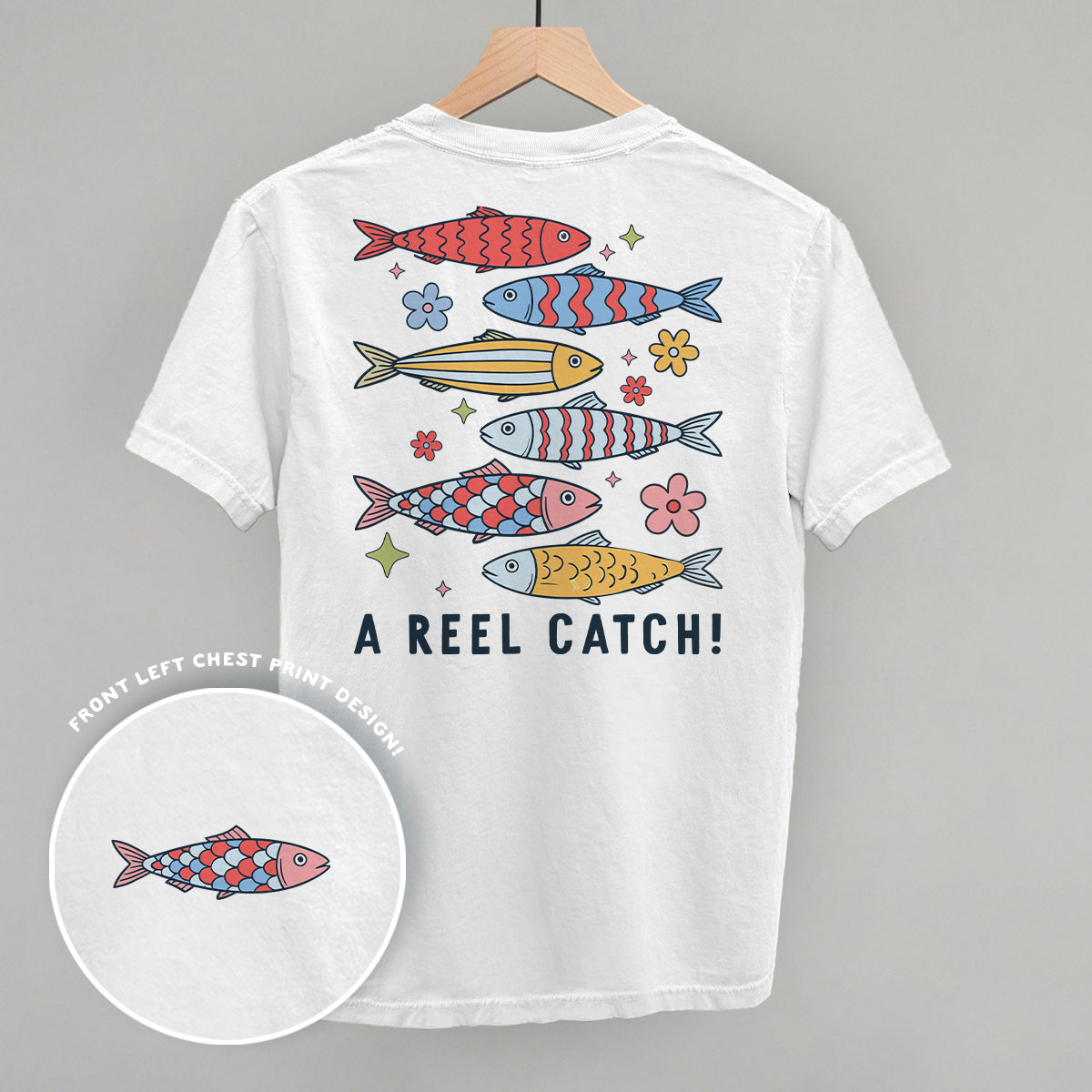 A Reel Catch (Back Print) Funny Sweatshirt in White – Ivy + Cloth