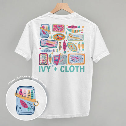 Colorful Sardine Doodles (Back Print) Funny Sweatshirt in White – Ivy + Cloth