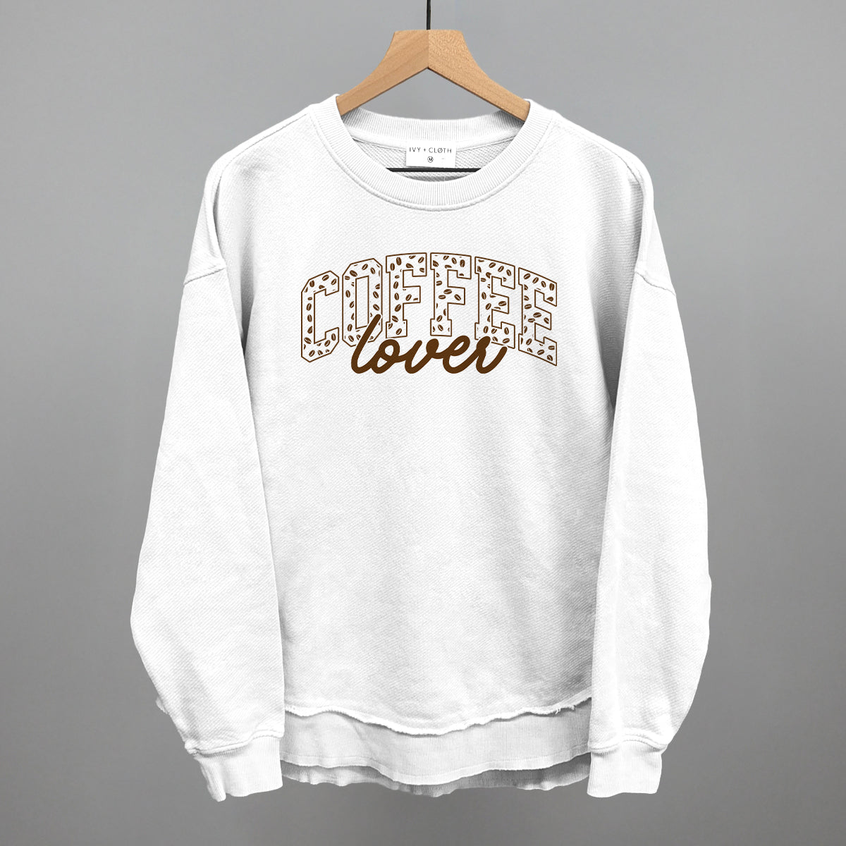 Coffee Lover graphic top in White