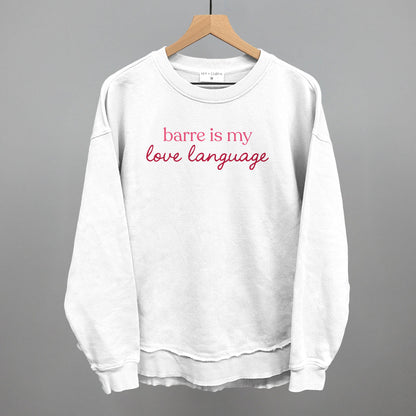 Barre Is My Love Language Funny Oversized Terry Poncho in White – Ivy + Cloth