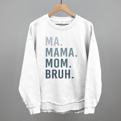 Ma Mama Mom Bruh graphic top in White