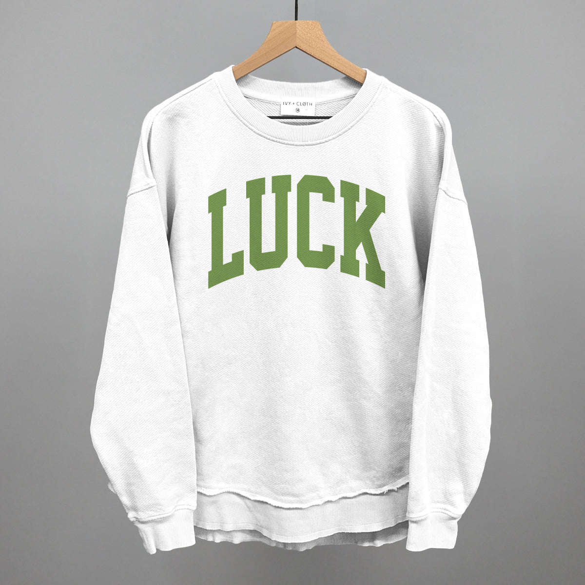 Luck Arch Funny Oversized Terry Poncho in White – Ivy + Cloth