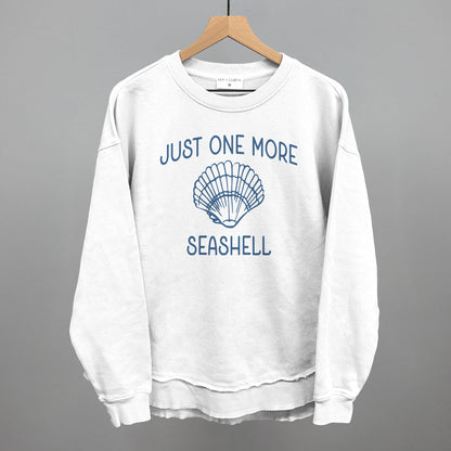 Just One More Seashell Beach graphic top in White