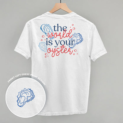 The World Is Your Oyster Doodles (Back Print) Funny Comfort Colors T-Shirt in White – Ivy + Cloth